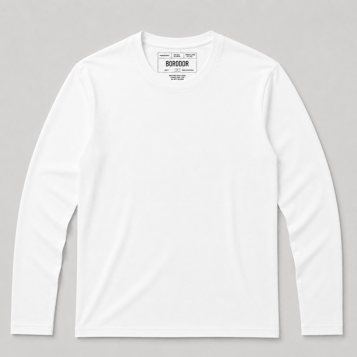 BORODOR- Long Sleeves White